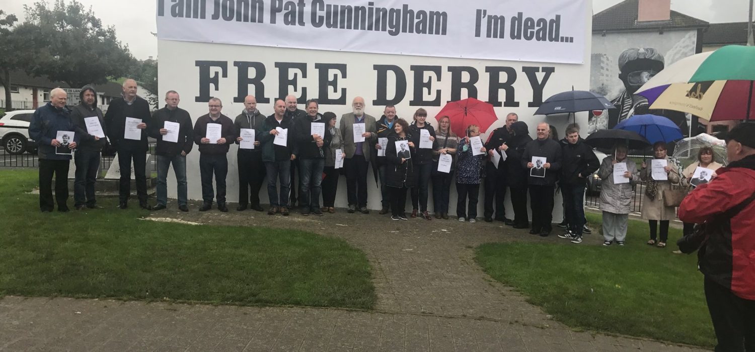 Solidarity with family of John Pat Cunningham