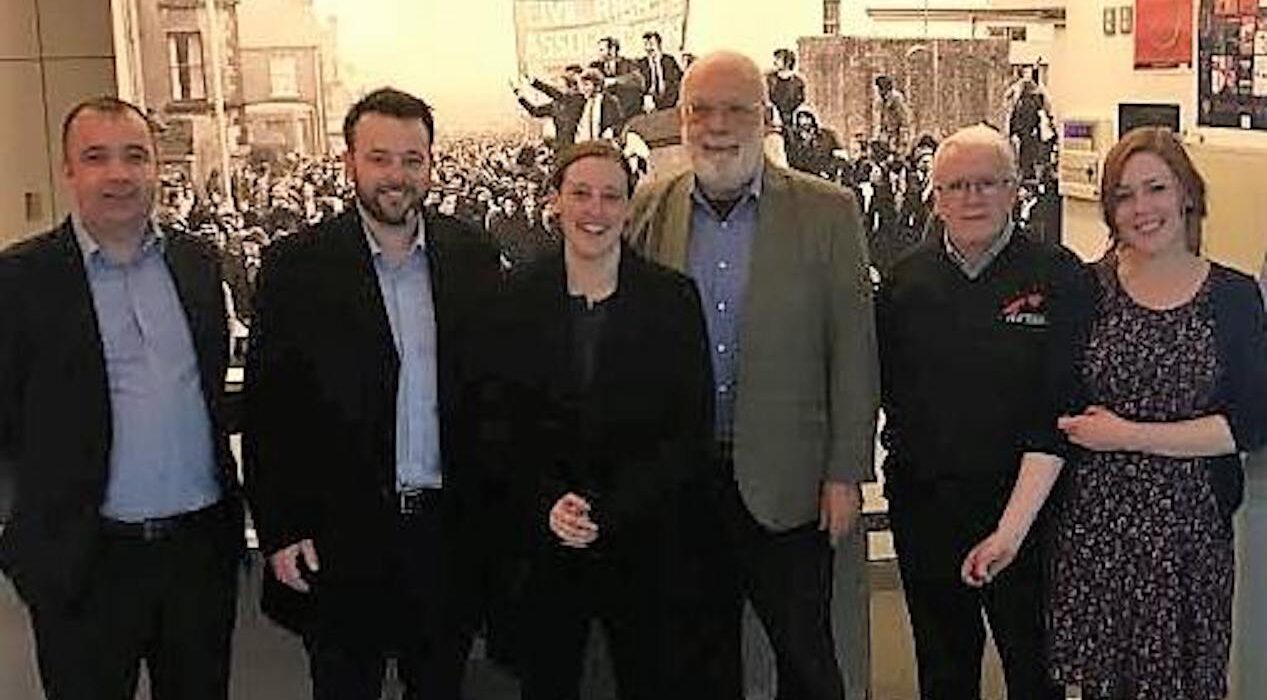 With SNP MP Mhairi Black at Museum of Free Derry, 2018