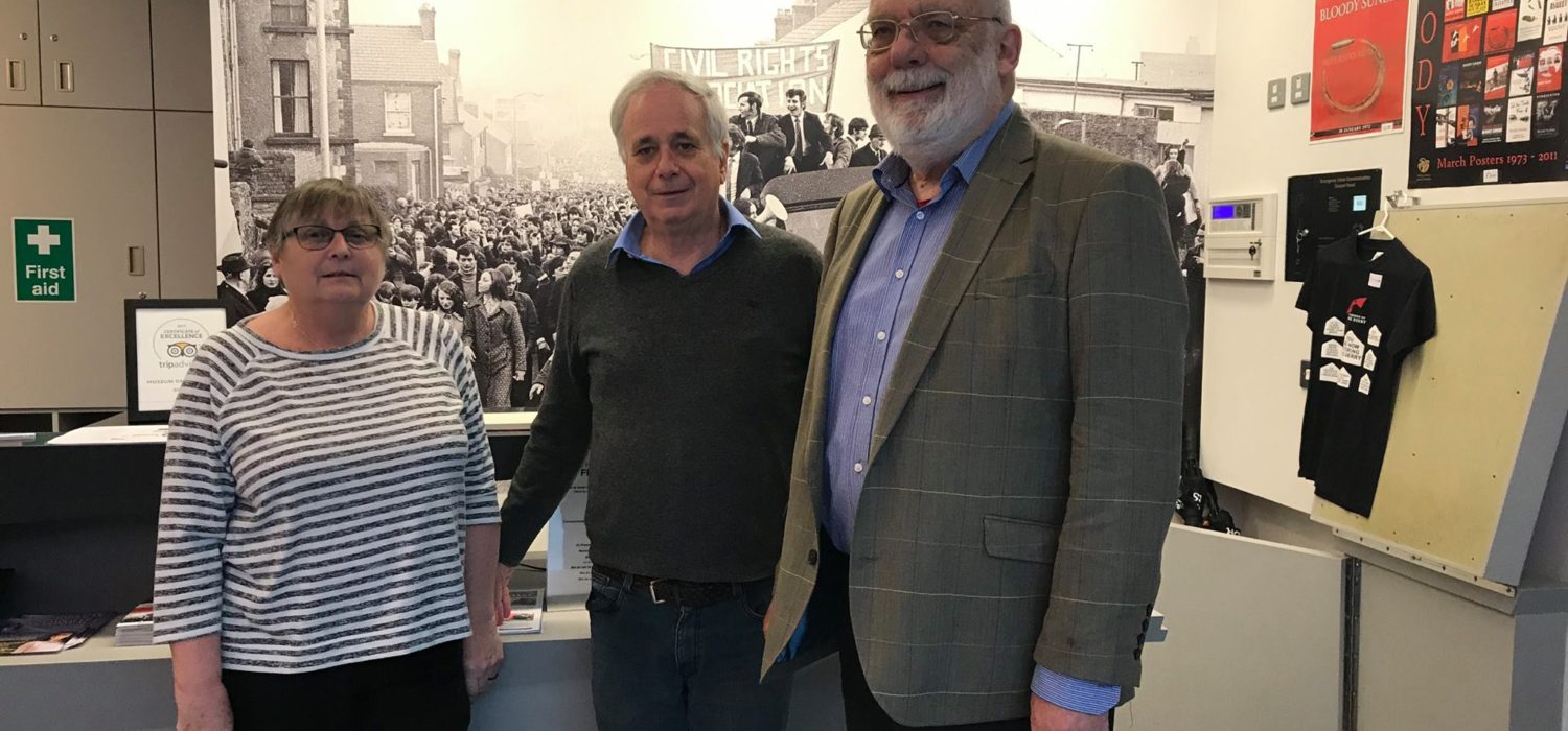 With Ilan Pappé at Museum of Free Derry, 2018